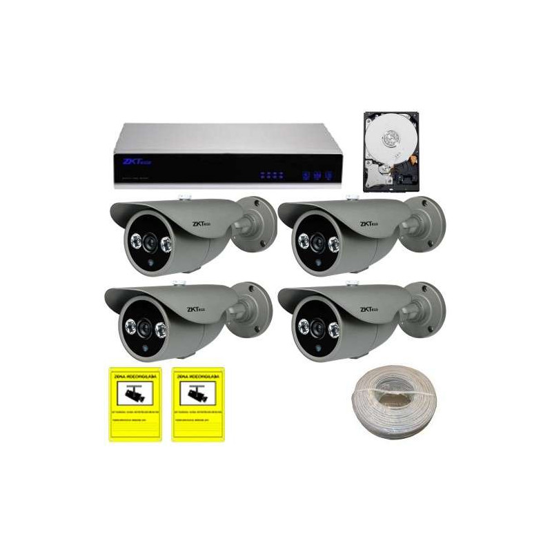 Kit videovigilancia IP con disco duro