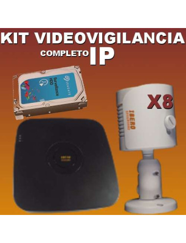 Kit videovigilancia IP KITIP8B-IS