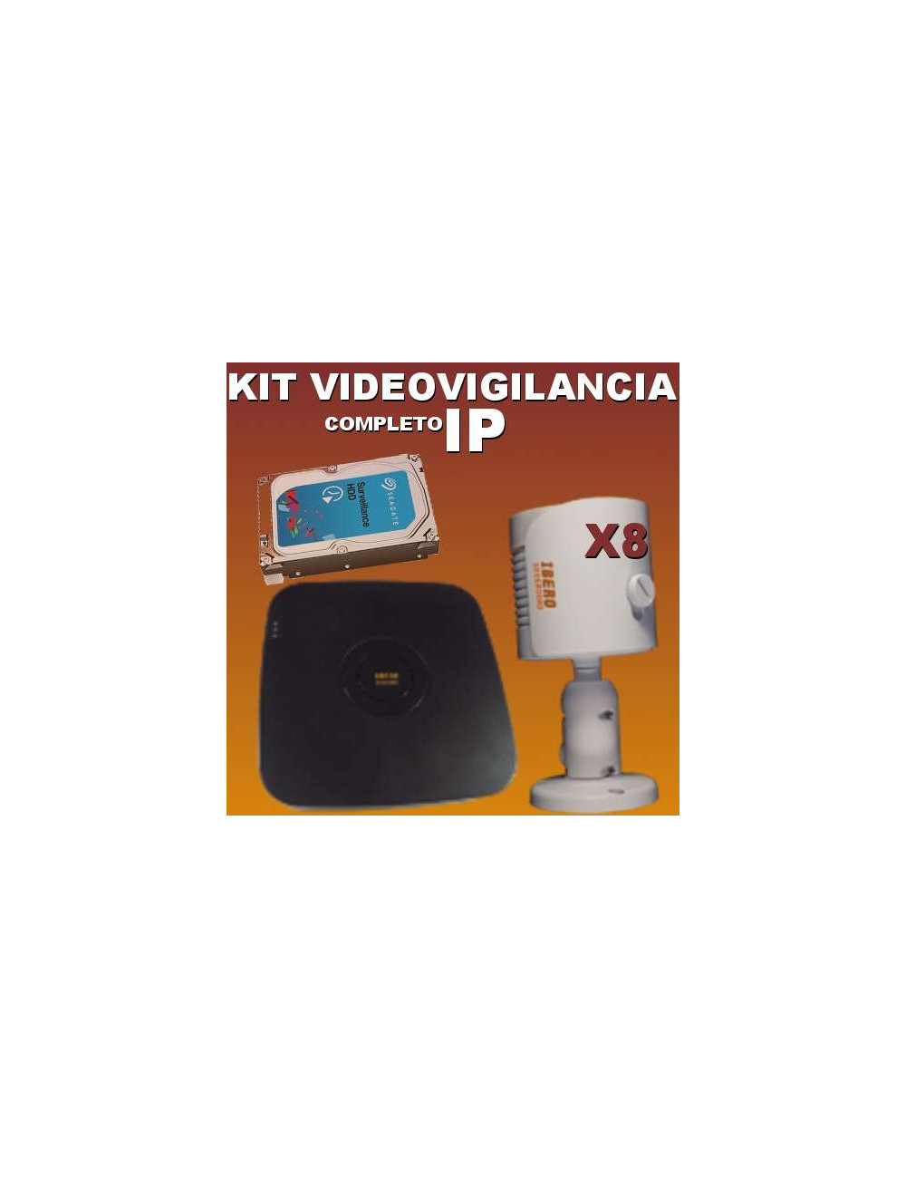Kit videovigilancia IP KITIP8B-IS