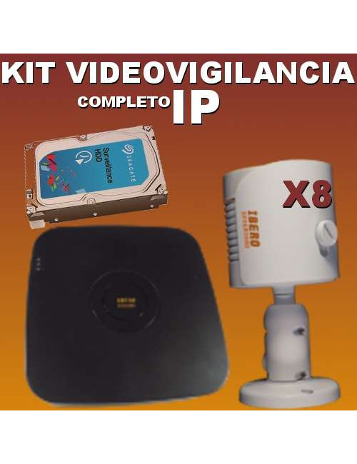 Kit videovigilancia IP KITIP8B-IS