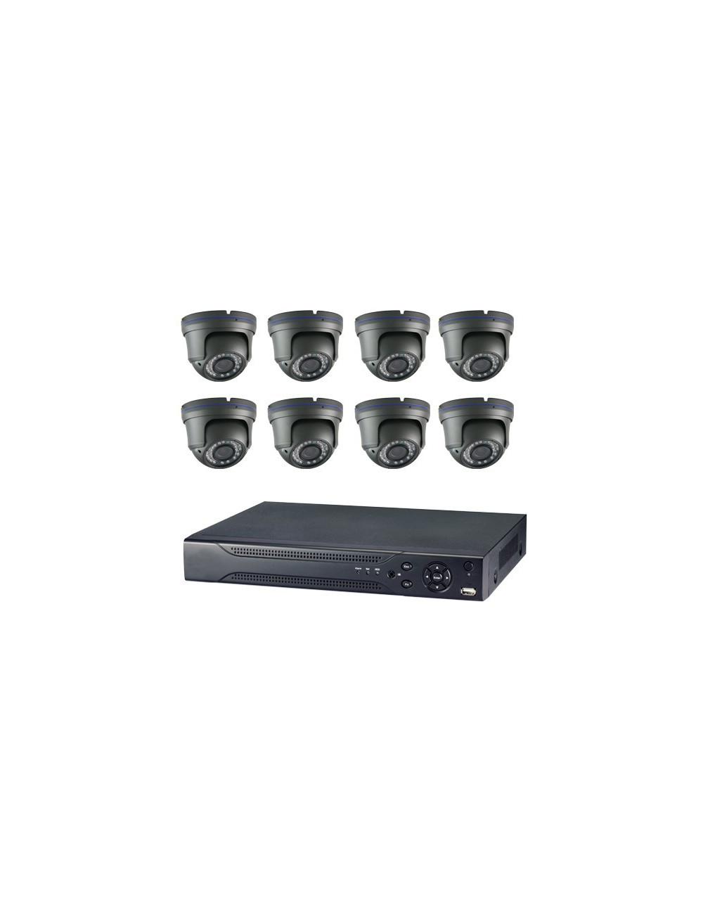 Kit videovigilancia ultraeconómica 8 minidomos