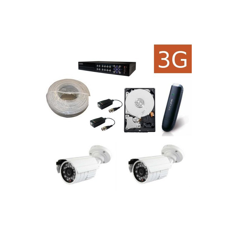 Kit videovigilancia 3G exteriores 2ECO