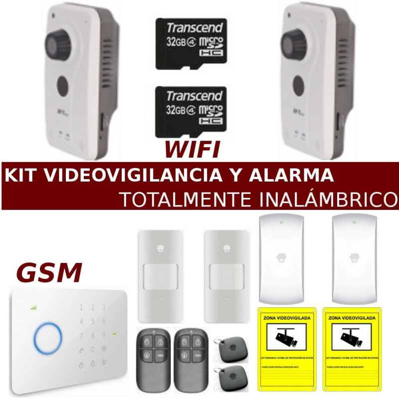 Kit alarma con videovigilancia totalmente inalámbrico